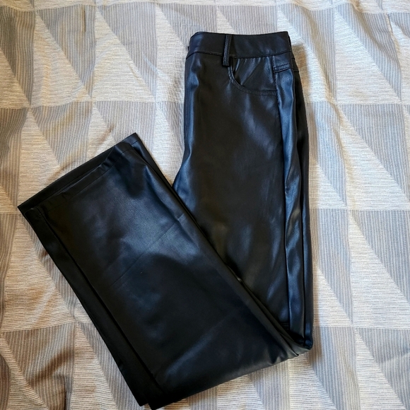 Night Out black leather pants - Picture 1 of 8